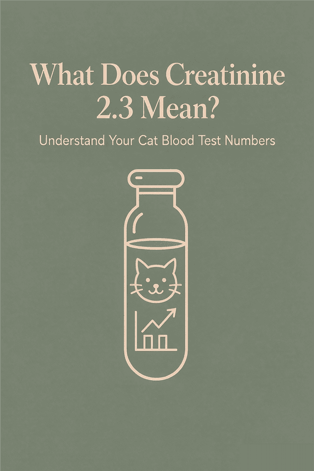 What creatinine 2.3 means in a cat: IRIS Stage 2 chronic kidney disease, what to confirm with retesting, and the next steps to manage it